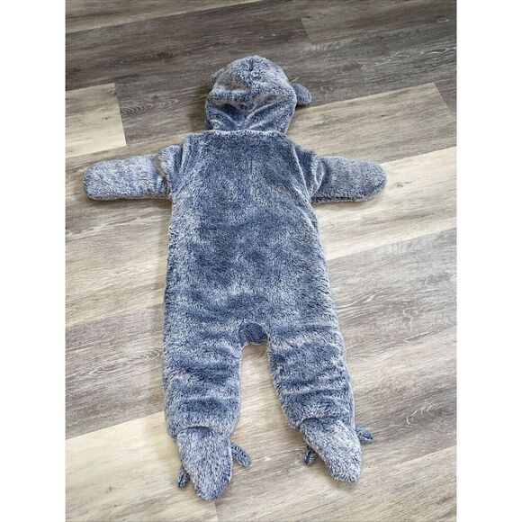 Koala Baby Infant 1-Piece Fleece Snowsuit Size 6-9 Months Grey Halloween - Picture 5 of 5